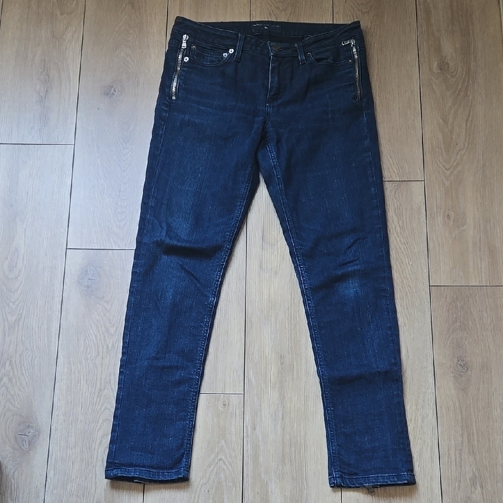 Marc By Marc Jacobs Logo Patch Slim Jeans Size 29 - Picture 1 of 10
